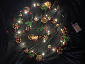 Christmas Garland Seed Lights – Battery