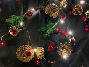 Christmas Garland Seed Lights – Battery