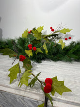 Load image into Gallery viewer, Holly Garland With Red Berries