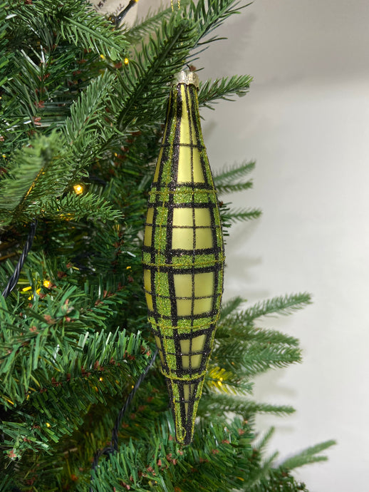 Green Plaid Ornament